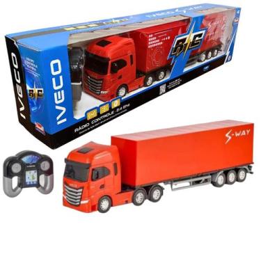Imagem de Caminhão Baú Controle Remoto Iveco S-Way Usual 698 - Usual Brinquedos