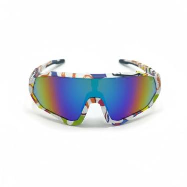 Imagem de Óculos de Sol Esportivo Envolvente LukeSports – Unissex – Lente Polarizada (Branco, Unico)