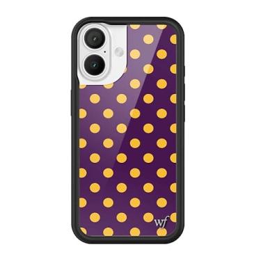 Imagem de Wildflower Capas - Compatível com iPhone 16 | Amortecedor preto protetor, certificado de teste de queda de 1,2 m, pequenas empresas de propriedade feminina | Pontos pontilhados clássicos da moda fofos