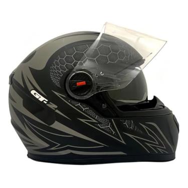 Imagem de Capacete Fw3 Com í culos Interno Fumê Gtx Gtn Gt2 Fox Moto - Cinza - 56