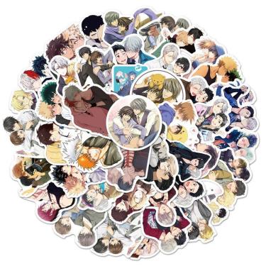 Imagem de Adesivos Bl Yaoi Gays Anime, pacote de 50 unidades, 4-7 cm