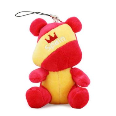 Imagem de Chaveiro pendurado, pingente esportivo, comemorativo da Espanha, bandeira, urso