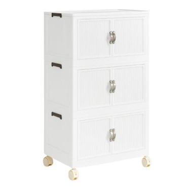 Imagem de Armário Organizador Dobrável 3 Compartimentos Empilhável - Tatudeboa