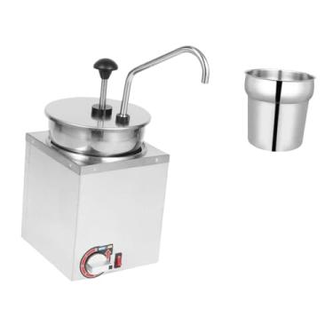 Imagem de Fxzqgnh Distribuidor de Queijo em aço Inoxidável, Aquecedor Elétrico Ajustável de Alimentos, Máquina de Aquecimento de Molhos para Chocolate, Pimenta E Carame