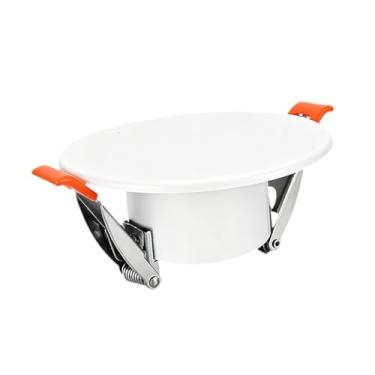 Imagem de Ｂｅｓｇａ Tampa de teto com mola e fivela, redonda, leve, decorativa, para painel, para furos de iluminação embutida, para ar condicionado residencial, Branco