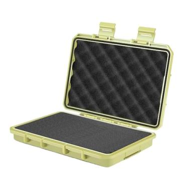 Imagem de Gralara Estojo rígido para transporte com espuma protetora, caixa organizadora anti-impacto para ferramentas e instrumentos de precisão, Beige S