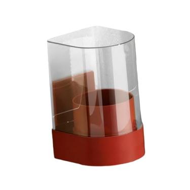 Imagem de Generic Dispensador de copos para bebedouro, suporte para copos de papel, artigos para festas, organizador de para enxágue, porta- para sala de descanso e, Vermelho