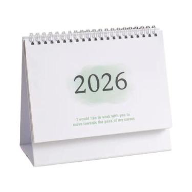 Imagem de Calendário De Mesa Grande 2026 Em Inglês, Planejador Anual, Mensal E D