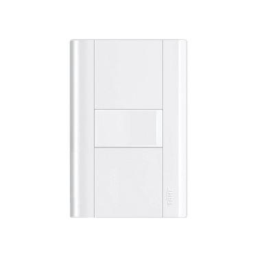 Imagem de Interruptor Simples Fame Modulare Com Placa 4x2 Branco