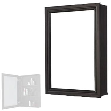 Imagem de Armários de banheiro com espelho, armário de espelho de banheiro SPXMQSS porta única armazenamento banheiro armário de parede com espelho pequeno espaço de apartamento liga de alumínio armário de