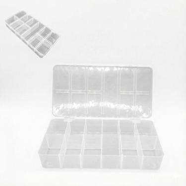 Imagem de Caixa Organizadora Multiuso 11 Divisórias Plástico Transp - Mestre da 