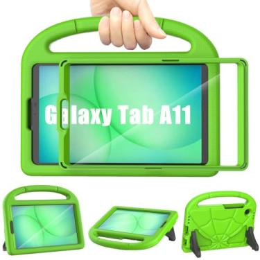 Imagem de Capa para Samsung Galaxy Tab A11/A9/A7 Lite para crianças de 8,7 polegadas, capa Lainergie leve à prova de choque para crianças com suporte para Galaxy Tab A9/A7 Lite, verde