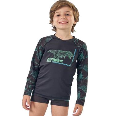 Imagem de CONJUNTO PRAIA CAMISETA SUNGA DINO UV DRY UV50 LUC.BOO-Masculino