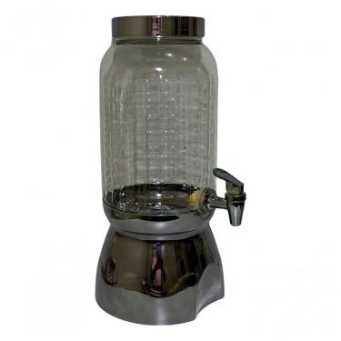 Imagem de Suqueira Com Torneira E Suporte 3,6lt Wave Luxo Chumbo Bande