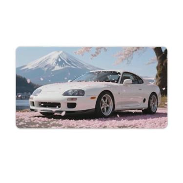 Imagem de HouLaiZhe JDM Tapetes de mesa para carro, árvore de cerejeira, JDM Sup Mt. Fuji, mouse pads grandes para mesa, teclado, computador, 40 x 75 cm