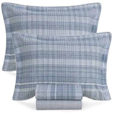 Imagem de Jogo de Lençol Queen Size 100% Algodão Percal 200 Fios Samuel 4 Peças Karsten