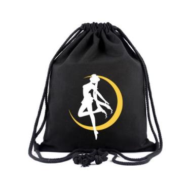 Imagem de Bolsa com cordão Sailors Moons Tsukinos Usagis Canvas 40x34cm - yiweis