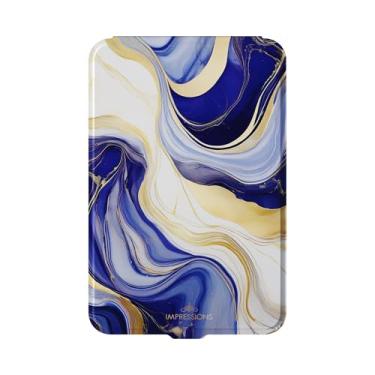 Imagem de Impressions Vanity Touch Pad Folio Espelho de maquiagem LED com iluminação LED de três tons, capa flip impressa, espelho compacto portátil com sensor de toque suave, espelho de bolso com função de