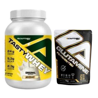 Imagem de Tasty Whey Adaptogen 912g + Glutamina 1kg Adaptogen, ORIGINAL
