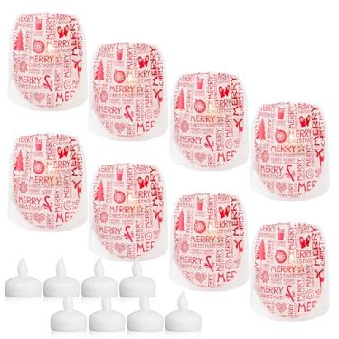 Imagem de MODGY Lanternas luminárias castiçais decorativas para ambientes internos e externos, lanternas para decoração de mesa central de casamento, pátio externo, com velas de LED flutuantes sem chama