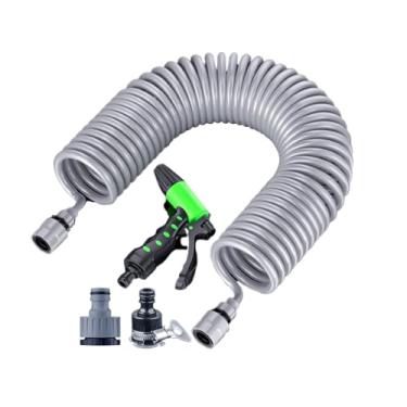 Imagem de Mangueira de Jardim Expansível - Mangueira de Jardim Flexível e Longa - Resistente Ao Clima 20m Tubo De Com Núcleo De Latex De 4 Camadas Para Limpeza De, Exterior, Quinta E Relvado