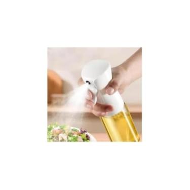 Imagem de Galheteiro com Borrifador, 180ml, Vidro Transparente e Plástico, Sistema Spray, 21cm Altura x 6cm Diâmetro, Preto e Branco Sortido