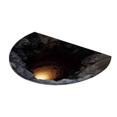 Imagem de Tapete De Ilusão 3D,Tapete Lavável, De Porta Com Efeito Buraco 3D - Para Quarto Sala Cozinha Interior Exterior Escritório Dormitório Apartamento Hotel