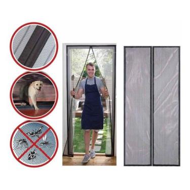 Imagem de Tela Mosquiteiro Porta Com Fecho Magnética 190cm X 100cm - cnpj 63