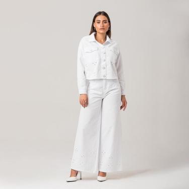 Imagem de Jaqueta Feminina Cropped Sarja Manga Longa Disparate-Feminino