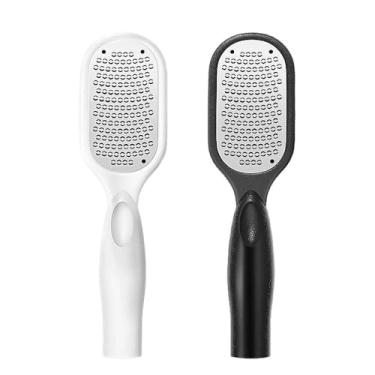 Imagem de Conjunto de 2 lixas e raspadores de metal para pés - Raspador de pé perfeito para suavizar e limpar a pele seca