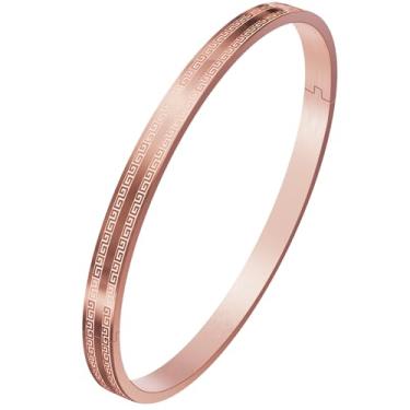 Imagem de Britier Pulseira feminina banhada a ouro 18 quilates, pulseira de aço inoxidável de aço inoxidável Amizade Amizade, pulseira de ouro que não mancha, joia de ouro moderna para presente de aniversário