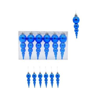 Imagem de 6 pçs decoração de natal árvore de natal pingente ornamentos adereços 