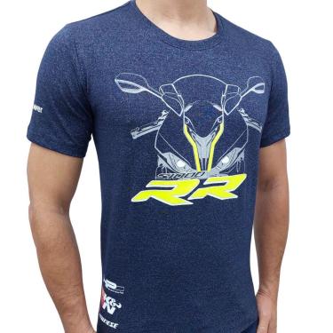 Imagem de Camiseta Bmw S1000RR Mescla Azul - ALL 601A-Masculino
