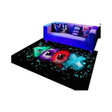 Imagem de Tapete De Jogo 3D Grande Para Meninos, Antiderrapante, Design De Contr