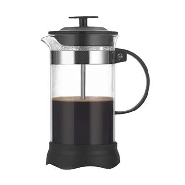 Imagem de Café e Chá French Press com Jarra de Vidro Borossilicato Resistente ao Calor Aço Inoxidável Alta Densidade para Casa Escritório Preparo Rápido em 4 Mi