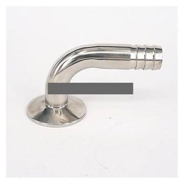 Imagem de ROUPWKWO Fit Tube I/D 19 mm braçadeira tripla farpada 3.8 cm 304 aço inoxidável virola 90 graus cotovelo encaixe de tubulação