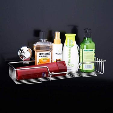 Imagem de Prateleira de banheiro prateleira de banheiro de aço inoxidável 304 prateleira quadrada de chuveiro de banheiro suporte de parede prateleira de canto cesta de armazenamento