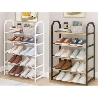 Imagem de Sapateira 4/5 Andares Organizador de Sapatos Tênis 8/10 Pares Desmontável Multiuso para Sapatos, Livros e Brinquedos(ALEATORIO 5 ANDARES 1PCS)