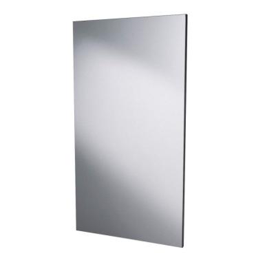 Imagem de Bancada Para Banheiro 80cm Com Cuba Canoa L45 Prateleira E Espelheira 806w Metrópole Compace Preto Onix