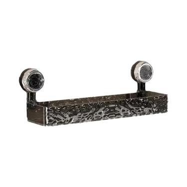 Imagem de Prateleira De Parede Transparente Sem Furos Com Ventosa Padrão Glaciar