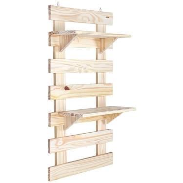 Imagem de Painel Floreira Tramontina 56x100cm Vertical em Madeira Maciça com Duas Prateleiras 91150111