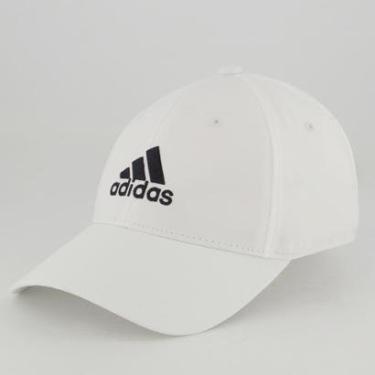 Imagem de Boné Adidas Sportswear Logo Feminino Branco e Preto-Feminino