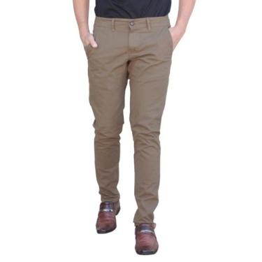 Imagem de Calca masculina Ogochi sarja, Marrom, 46