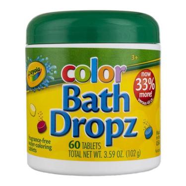 Imagem de Comprimidos de banho Crayola Color Bath Dropz 106 ml 60 comprimidos x4