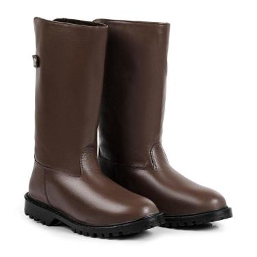 Imagem de Bota De Frio E Neve - Couro Nobre, Forrada E Impermeavel - Munique Marrom Chocolate-Feminino