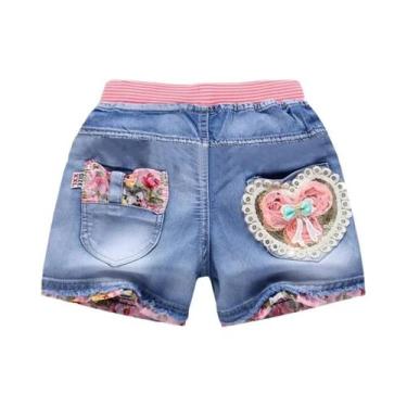 Imagem de Calças De Algodão Para Menina Bebê Verão Jeans Macio Com Estampa De Ci