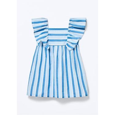 Imagem de Vestido Infantil Menina Toddler Fio Tinto Com Linho-Feminino