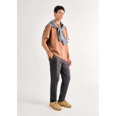 Imagem de Calça Básica Masculina Chino Slim Em Sarja Com Elastano-Masculino