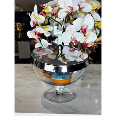Imagem de Bomboniere Andrea Com Vidro e Aço Inox - Forma