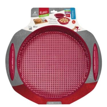 Imagem de Forma Assadeira Antiaderente Silicone 25cm Bolo Torta Pão